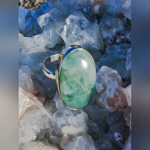 NWT Handmade Aquamarine Ring Size-9